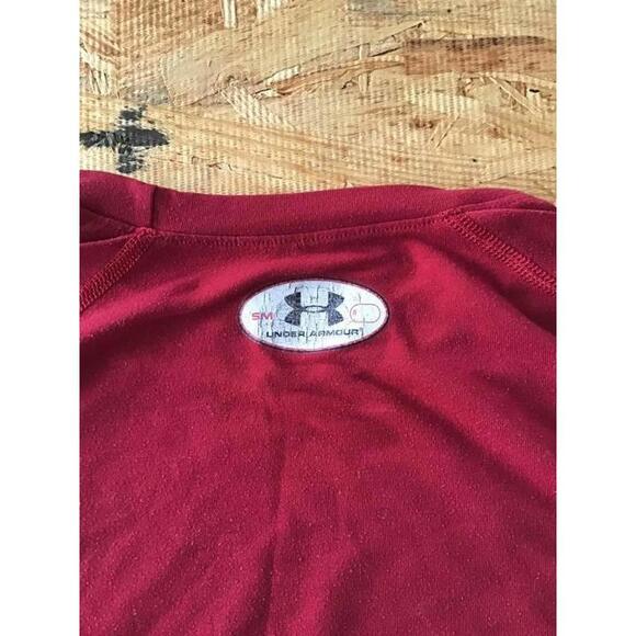 Under Armour Men’s Red Short-Sleeve T-Shirt - Size Small - Picture 3 of 4